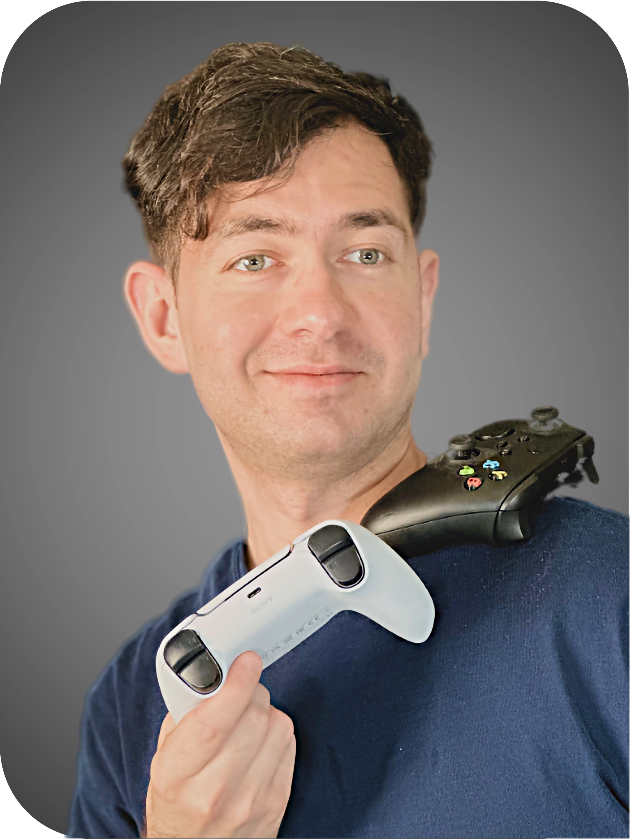 German Cantu jugando videojuegos